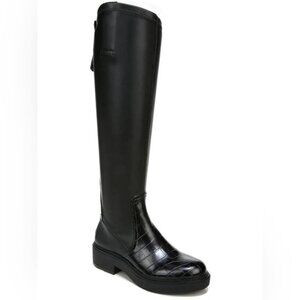Franco Sarto Black Keaton Wide Calf High Shaft Boot 9